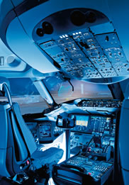Innovative 787 Flight Deck Designed for Efficiency, Comfort, and Commonality
