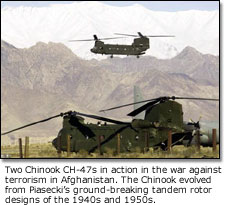 Two Chinook CH-47s
