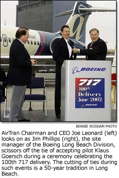100th 717 delivery to AirTran