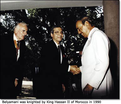 Knighted by King Hassan II of Morrocco 1990