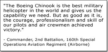 Quote from Commander, 2nd Battalion, 160th Special Operations Aviation Regiment (Airborne)