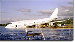 A 747 in Tahiti overshot the runway