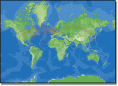 Connexion by Boeing service routes